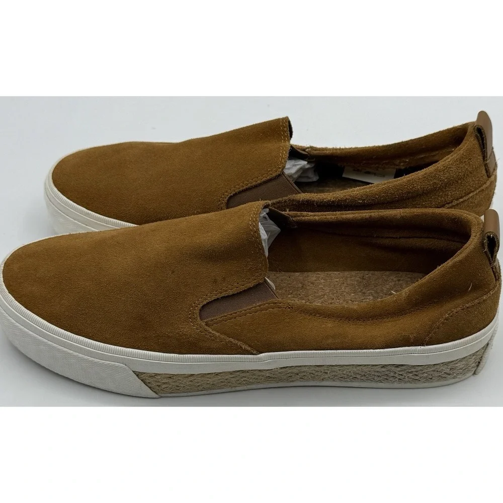 Sperry Top Sider Women's‎ Sz 12 Tan Suede Slide On Espadrille